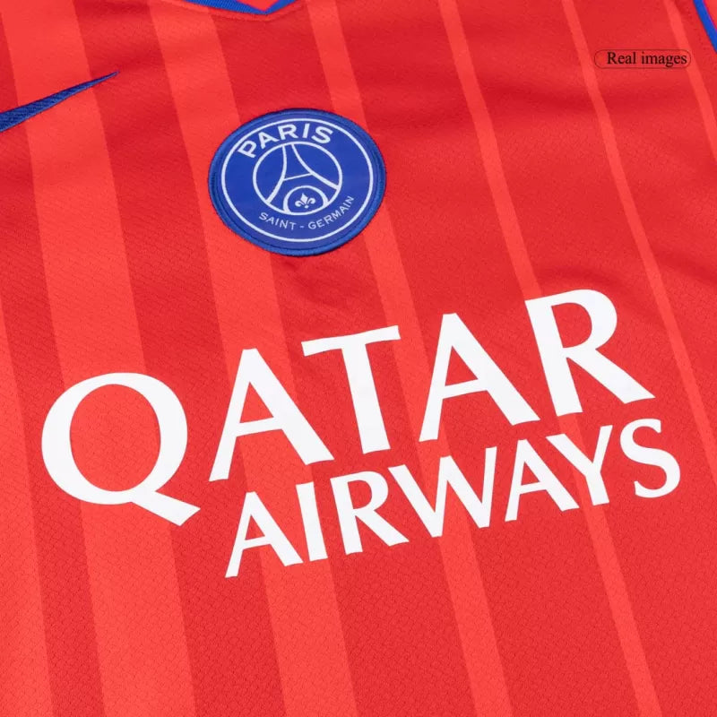 Camisola FC Paris Saint-Germain 2025-26 Alternativa Vermelha Versão Adepto O.DEMBÉLÉ #10