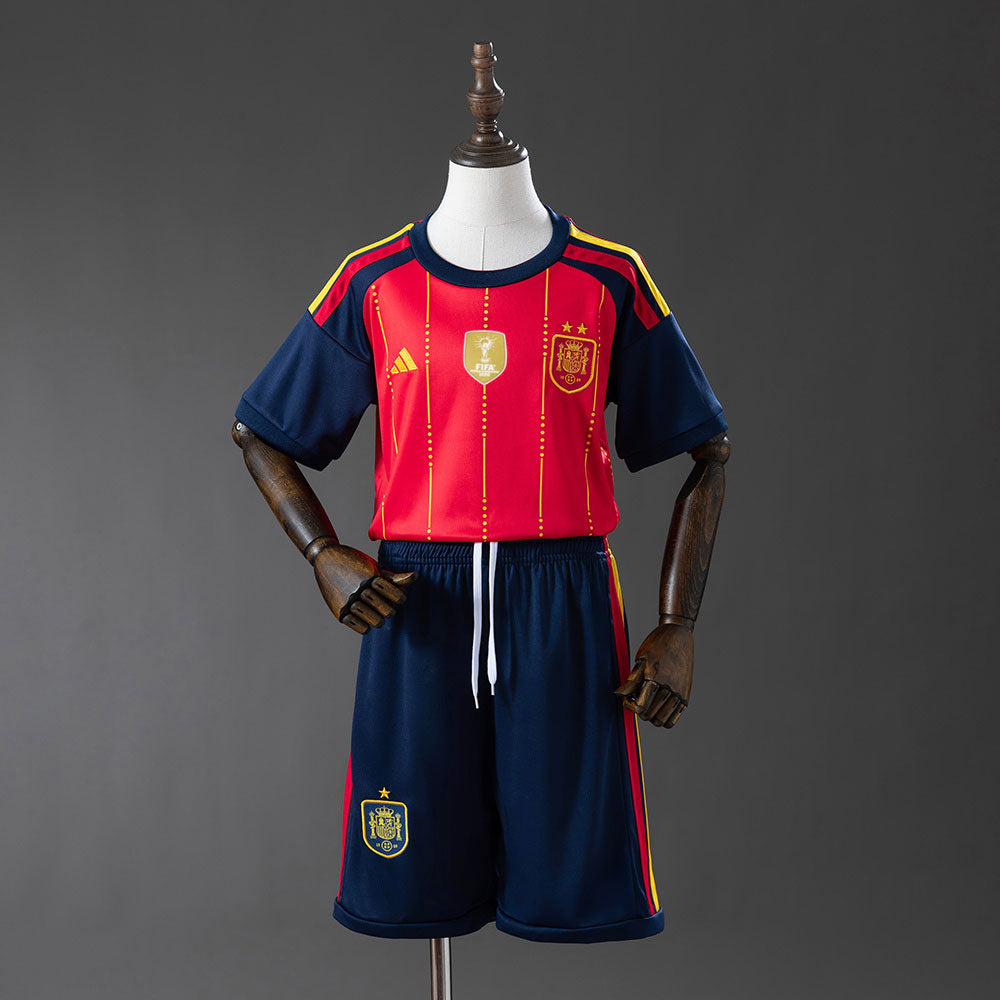 Kit Criança Espanha 2026 Principal 2 Estrelas Campeão