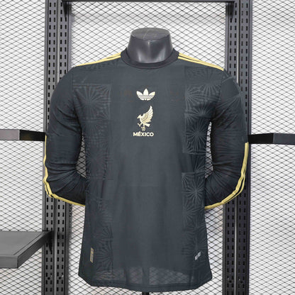 Camisola Manga Comprida Mexico 2025 Edição Gold-Cup Versão Jogador