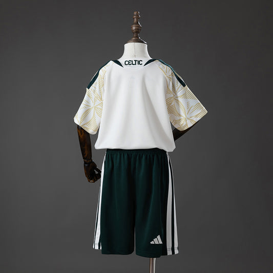 Kit Criança Celtic FC 2026-27 Alternativo Creme