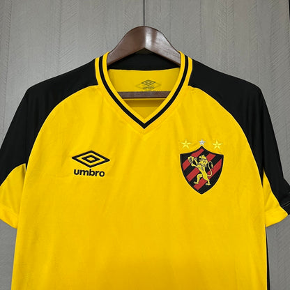 Camisola SC Recife 2025-26 Alternativa Amarela Lisa Versão Adepto