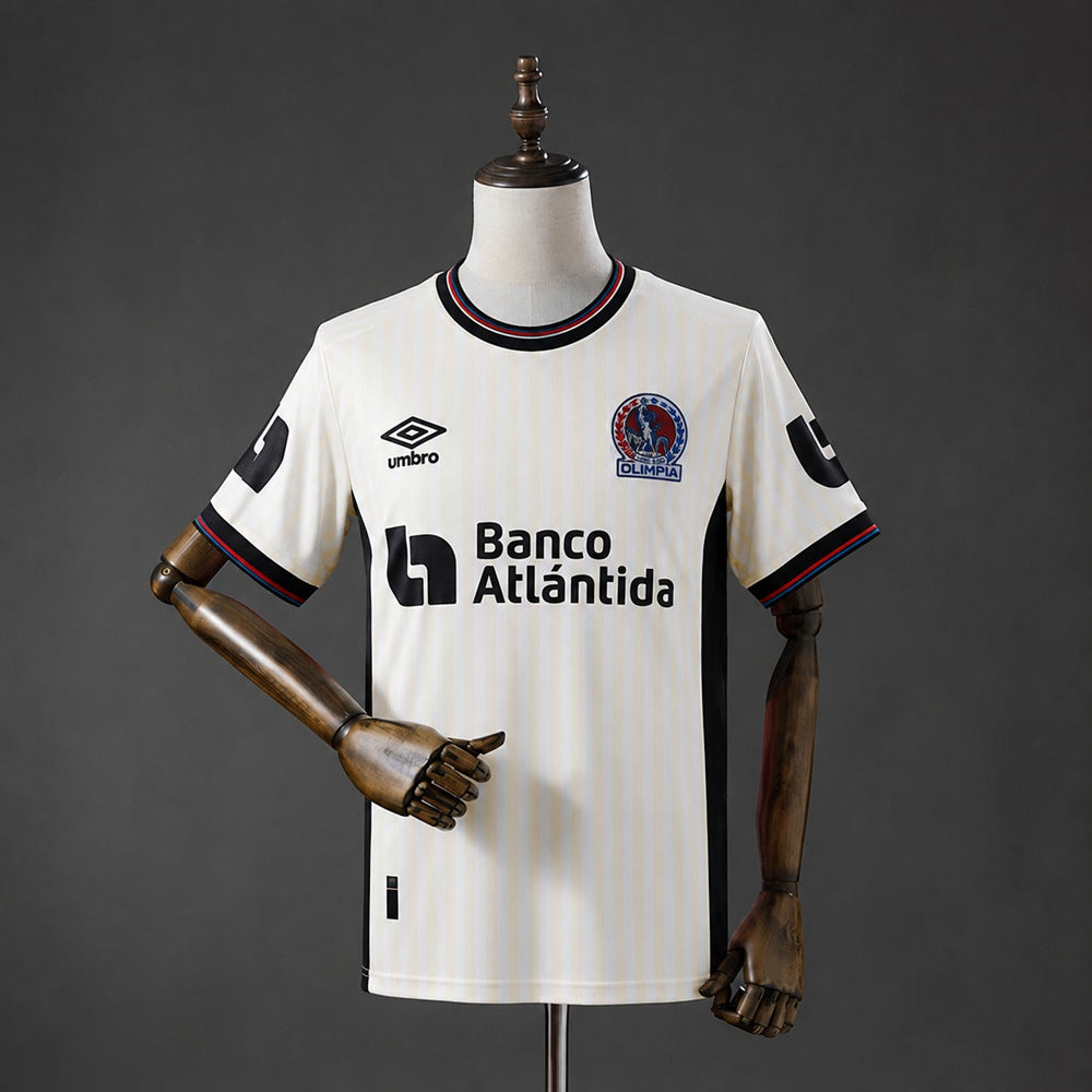 Camisola CD Olimpia 2026-27 Alternativa Branca Versão Adepto