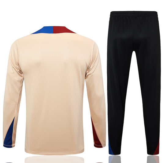Fato de Treino FC Barcelona 2024-25 - Camisola com Fecho