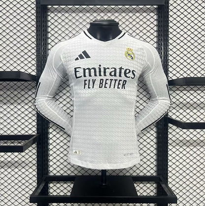 Camisola Manga Comprida Real Madrid CF 2024-25 Principal Versão Jogador