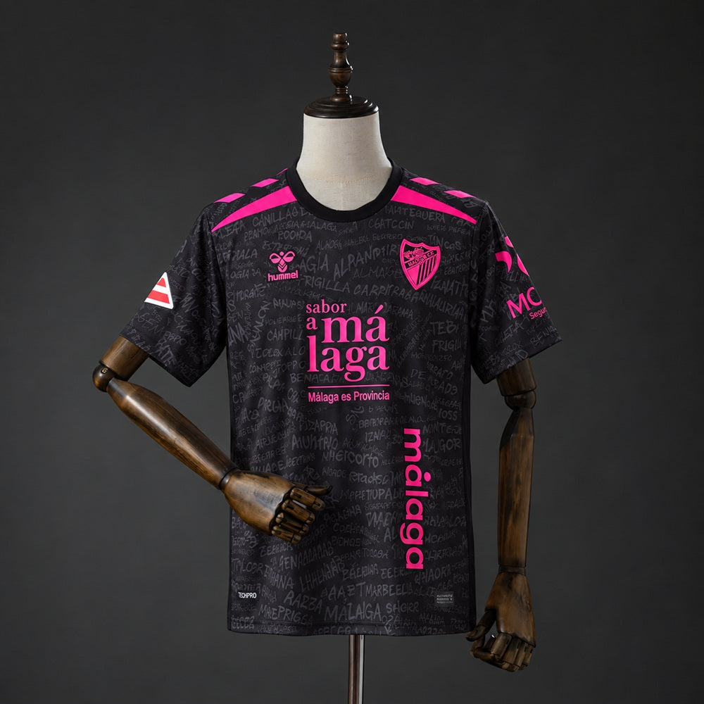 Camisola Malaga CF 2026-27 Alternativa Preta Versão Adepto