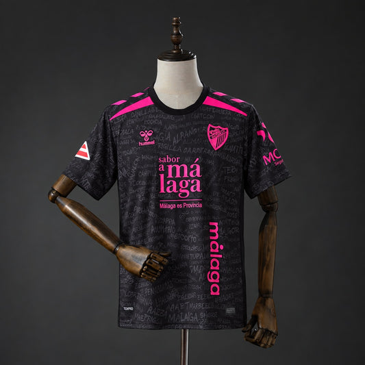 Camisola Malaga CF 2026-27 Alternativa Preta Versão Adepto