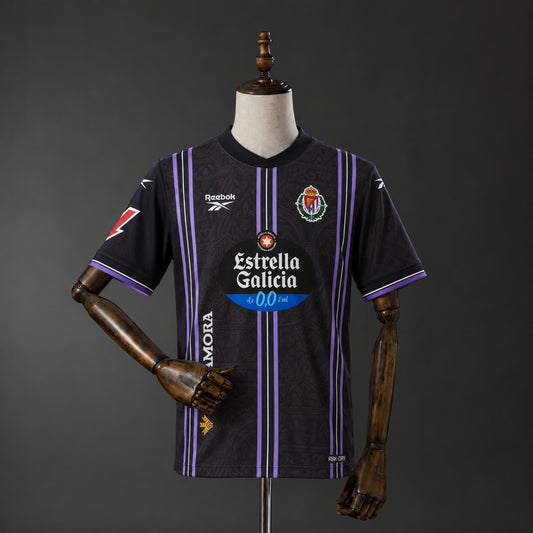 Camisola Real Valladolid CF 2026-27 Alternativa Preta Versão Adepto