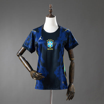 Camisola Brasil 2026 Alternativa Azul Versão Mulher