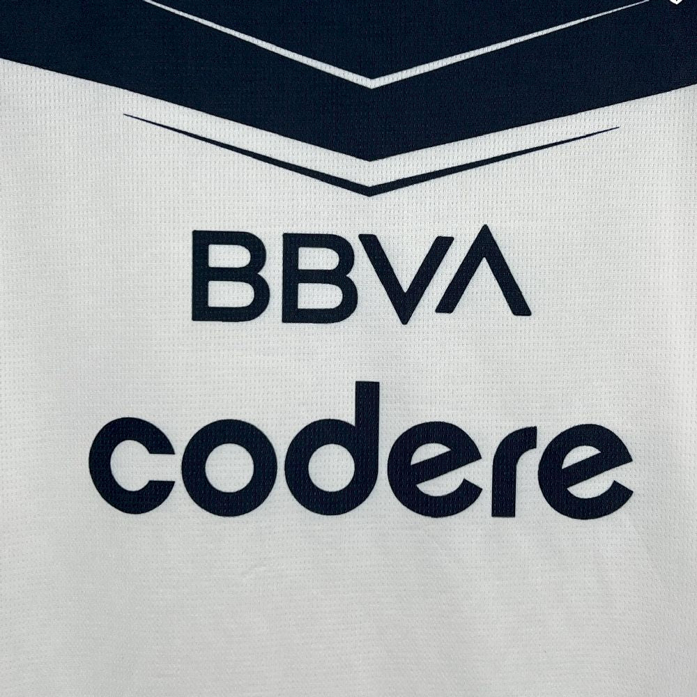 Camisola CF Monterrey 2025-26 Alternativa Branca Versão Adepto