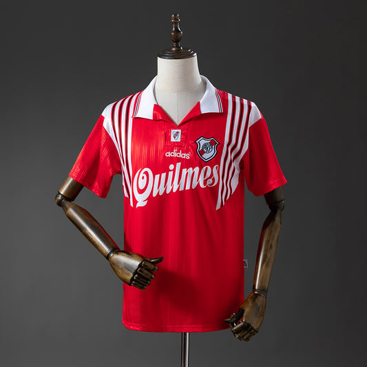 Camisola CA River Plate 1996-97 Alternativa Vermelha Versão Adepto