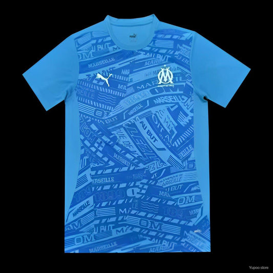 Camisola Olympique Marselha 2024-25 Pre-Match Versão Adepto