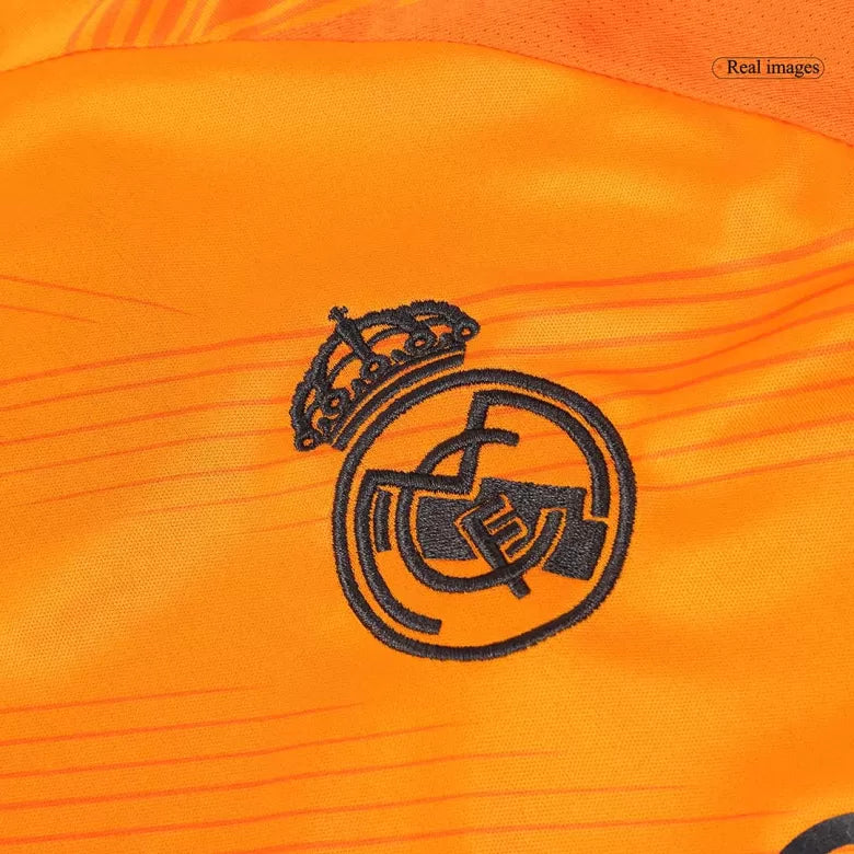 Camisola Manga Comprida Real Madrid CF  2024-25 Alternativa Laranja Versão Adepto