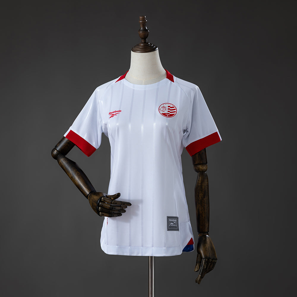 Camisola Clube Náutico Capibaribe 2026-27 Alternativa Branca Lisa Versão Mulher