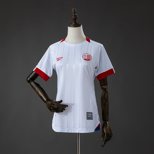 Camisola Clube Náutico Capibaribe 2026-27 Alternativa Branca Lisa Versão Mulher