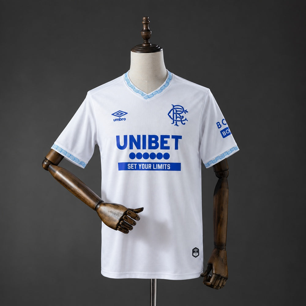 Camisola Rangers FC 2026-27 Alternativa Branca Versão Adepto