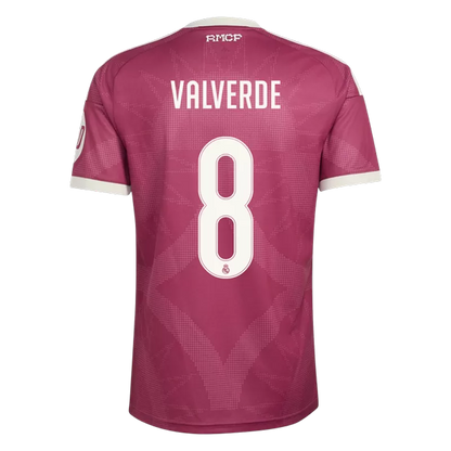Camisola Real Madrid CF 2026-27 Alternativa Vermelha Versão Adepto VALVERDE #8