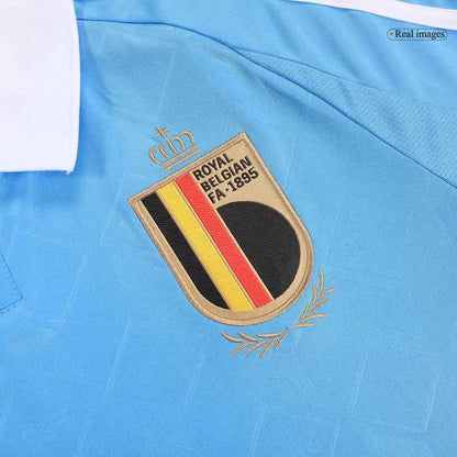 Camisola Belgica 2024 Alternativa Azul Versão Adepto