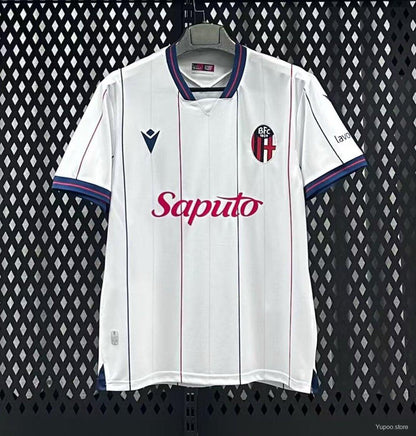 Camisola Bologna 2025-26 Alternativa Branca Versão Adepto