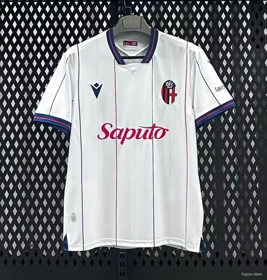 Camisola Bologna 2025-26 Alternativa Branca Versão Adepto