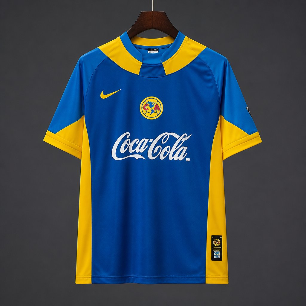 Camisola CF America 2005-06 Alternativa Azul Versão Adepto
