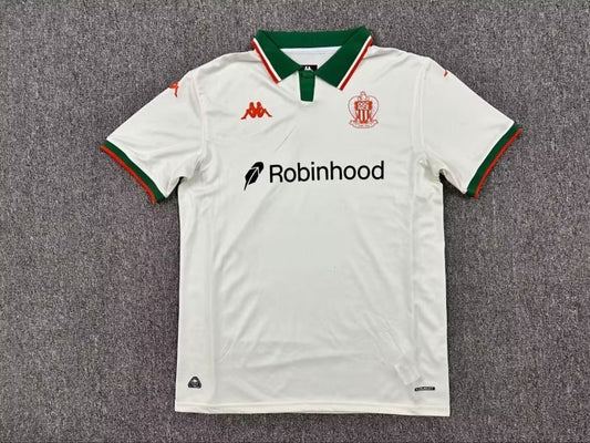 Camisola OGC Nice 2024-25 Alternativa Branca Versão Adepto
