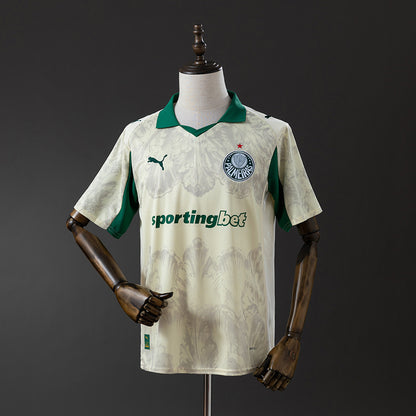 Camisola SE Palmeiras 2025-26 Alternativa Creme Versão Adepto