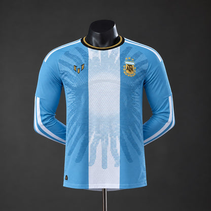Camisola Manga Comprida Argentina 2026 Messi Tribute Versão Jogador