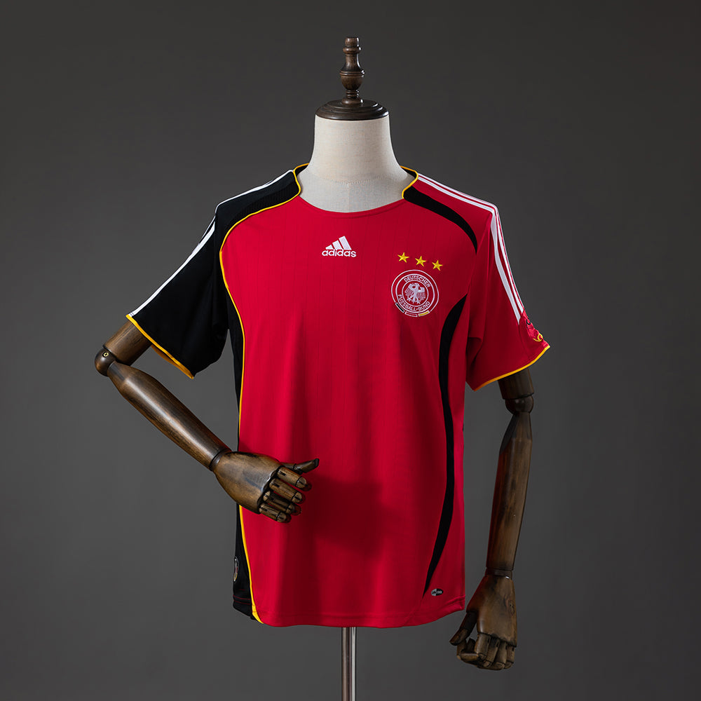 Camisola Alemanha 2006 Alternativa Vermelha Versão Adepto