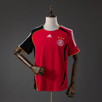 Camisola Alemanha 2006 Alternativa Vermelha Versão Adepto