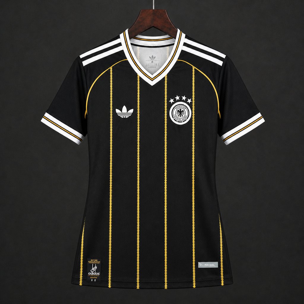 Camisola Alemanha 2026 Alternativa Preta Versão Mulher