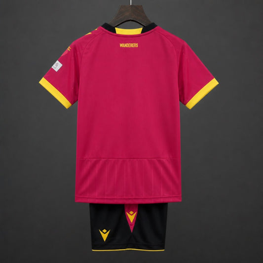 Kit Criança Bolton Wanderers 2026-27 Alternativo Vermelho