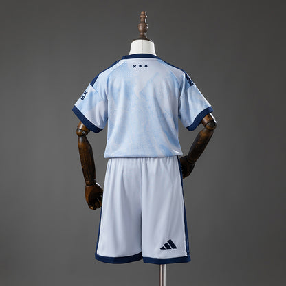 Kit Criança AFC Ajax 2026-27 Alternativo Azul