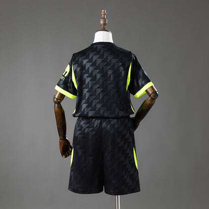 Kit Criança Atletico Madrid 2026-27 Alternativo Preto