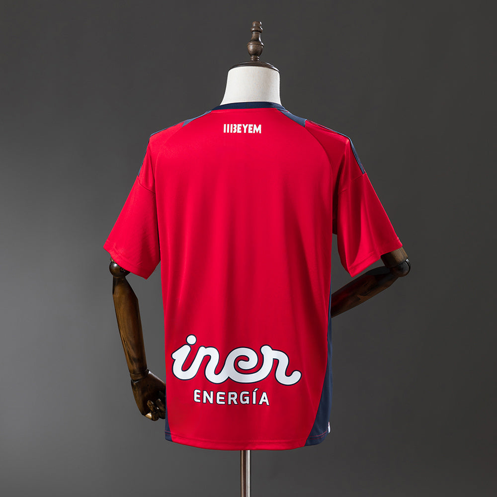 Camisola Atlético Albacete 2025-26 Alternativa Vermelha Versão Adepto