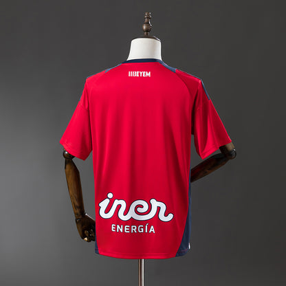 Camisola Atlético Albacete 2025-26 Alternativa Vermelha Versão Adepto