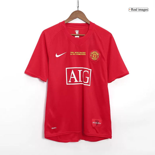 Camisola M-United 2007-08 Principal Final UCL SCHOLES #18