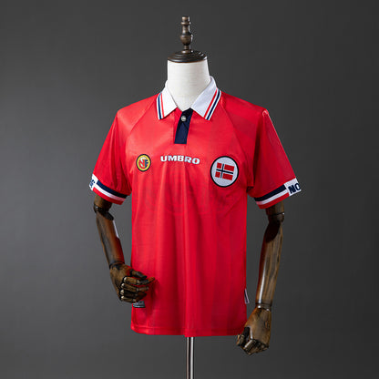 Camisola Noruega 1998 Principal Versão Adepto