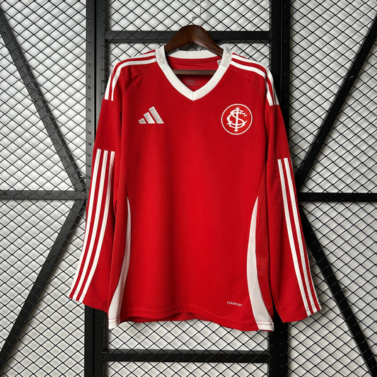 Camisola Manga Comprida Internacional Lisa 2025-26 Principal Versão Adepto