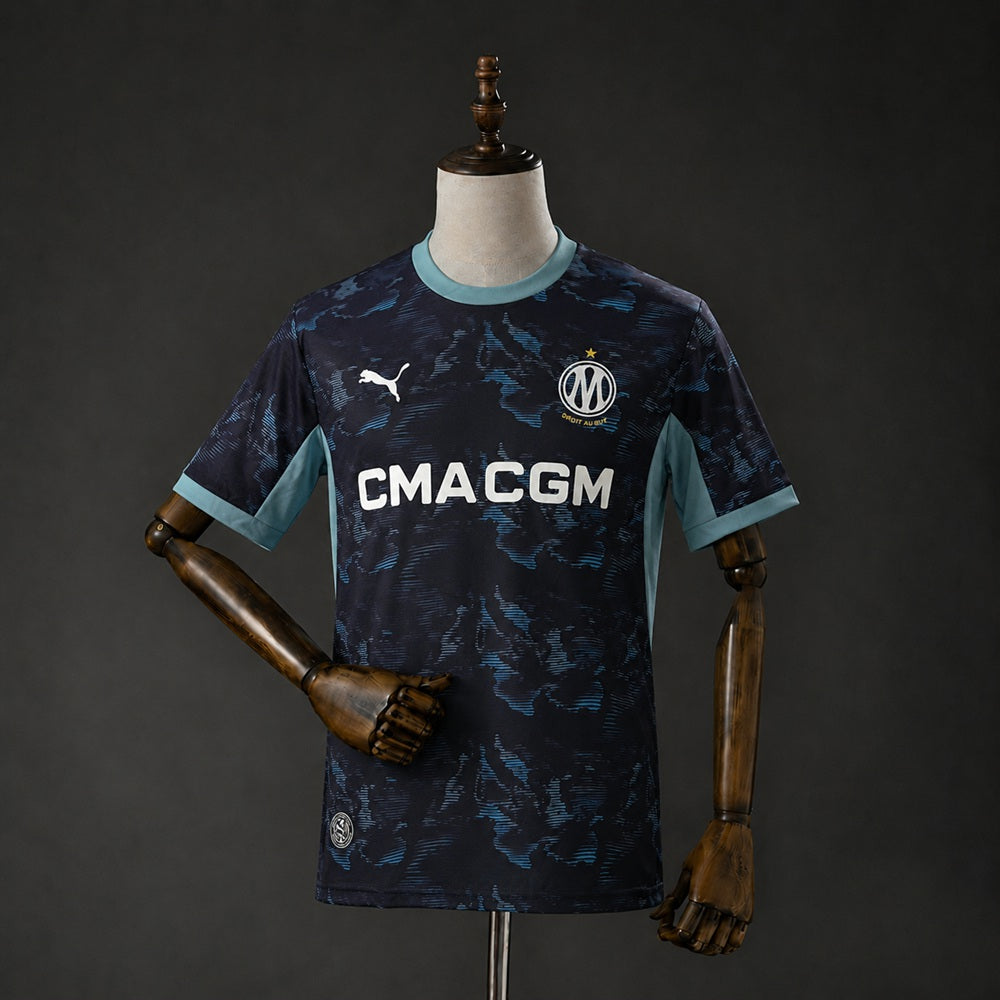 Camisola Olympique Marselha 2026-27 Alternativa Azul Versão Adepto
