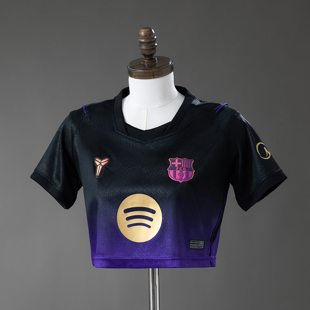 Crop Top Mulher FC Barcelona 2026-27 Alternativo Preto