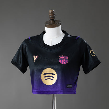 Crop Top Mulher FC Barcelona 2026-27 Alternativo Preto