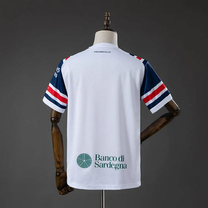 Camisola Cagliari 2026-27 Alternativa Branca Versão Adepto