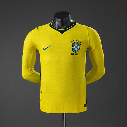 Camisola Manga Comprida Brasil 2026 Principal Versão Jogador