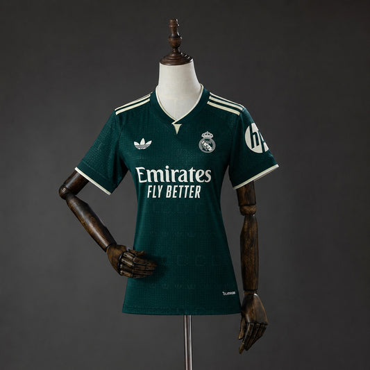 Camisola Real Madrid CF 2026-27 Alternativa Verde Versão Mulher