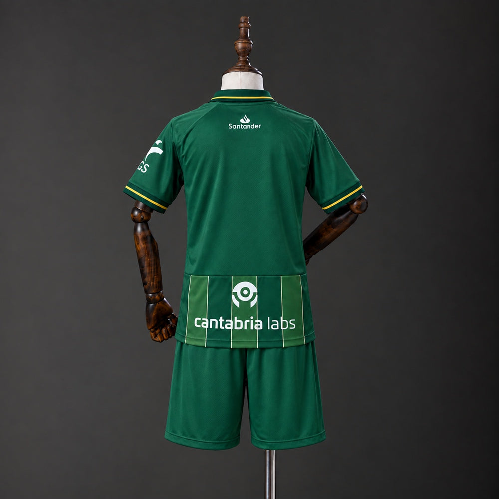 Kit Criança Racing Santander 2026-27 Alternativo Verde
