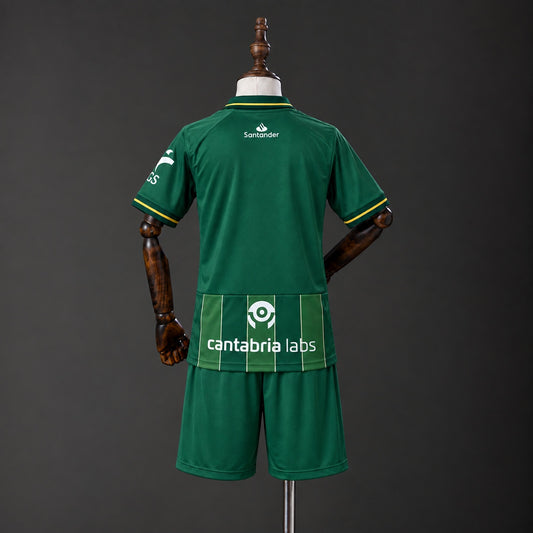 Kit Criança Racing Santander 2026-27 Alternativo Verde