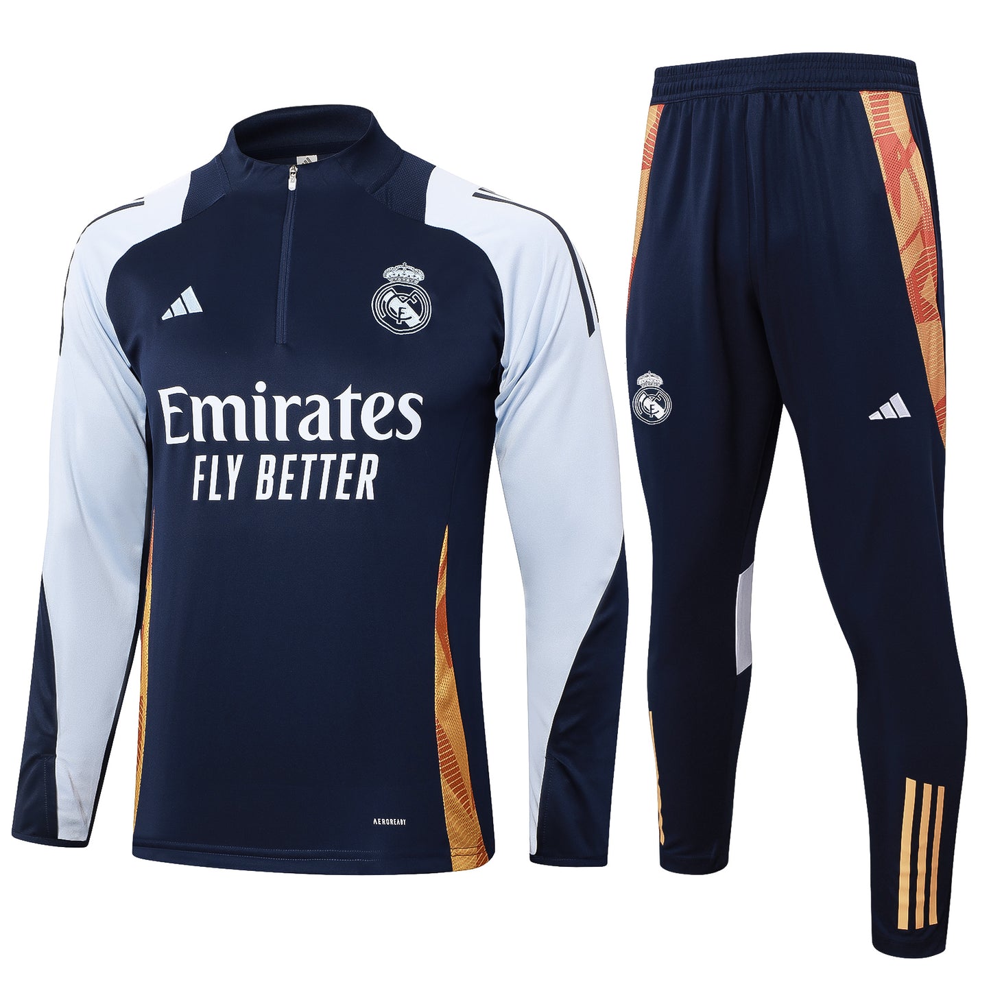Fato de Treino Real Madrid CF 2024-25 - Camisola com Fecho