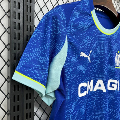 Camisola Olympique Marselha 2025-26 Alternativa Azul Clara Versão Adepto