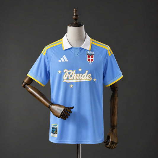 Camisola Como 1907 2026-27 Alternativa Azul Versão Adepto
