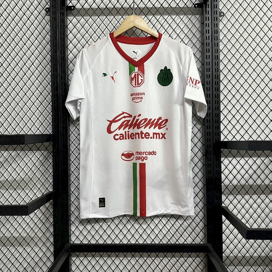 Camisola CD Chivas 2025-26 Alternativa Branca Versão Adepto